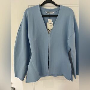 Zara Light Blue Women's Cardigan
